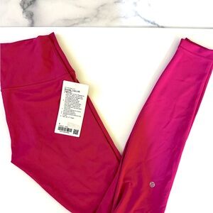 👖🍋 NWT/ Wunder Train HR lululemon Pink Dragonfruit Leggings 31”